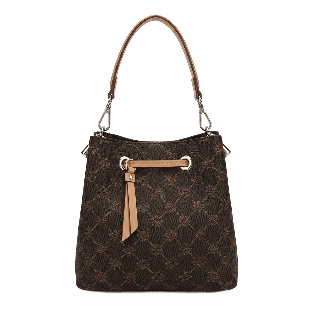 Brown Monogram Bucket Bag
