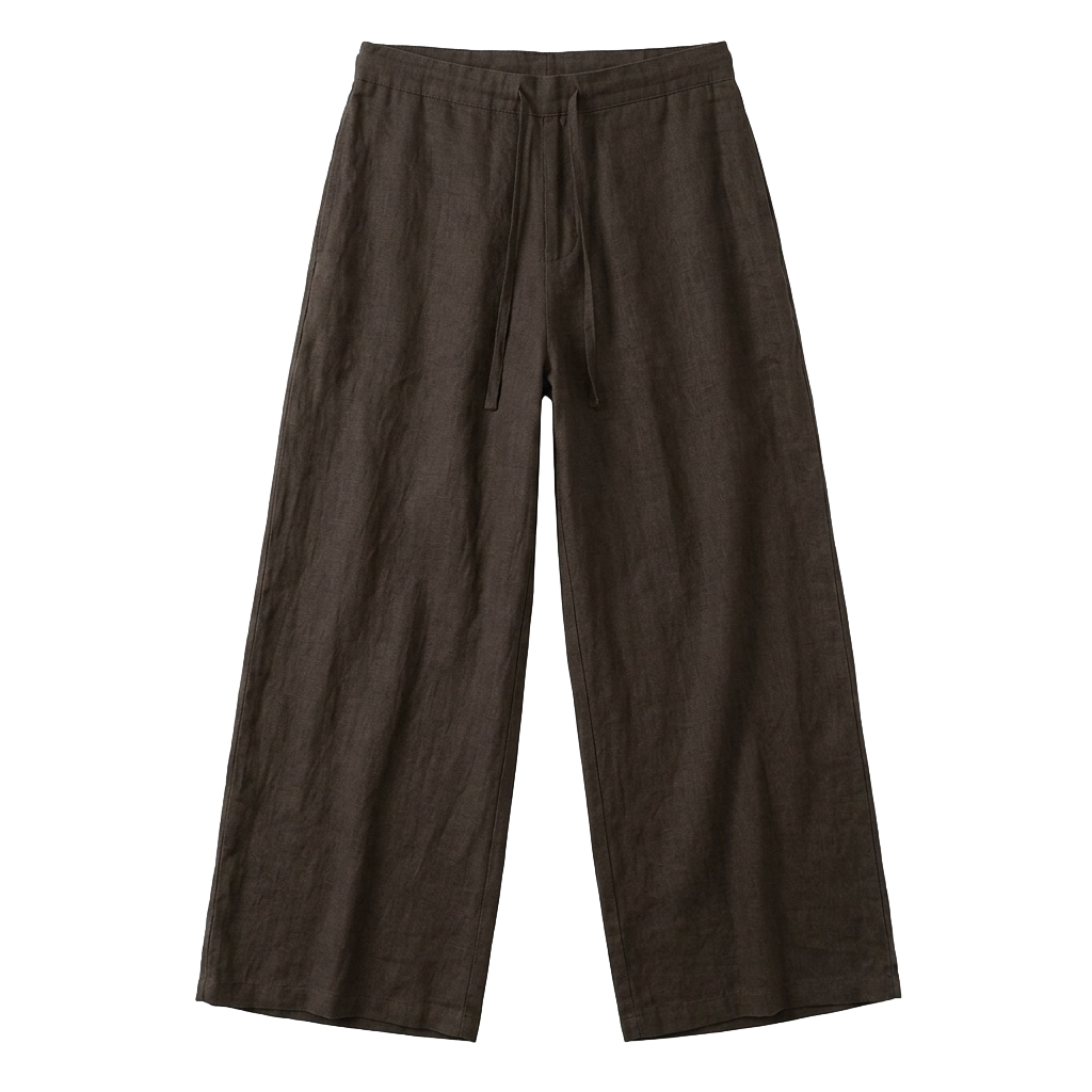 Wide-Leg Linen Pants